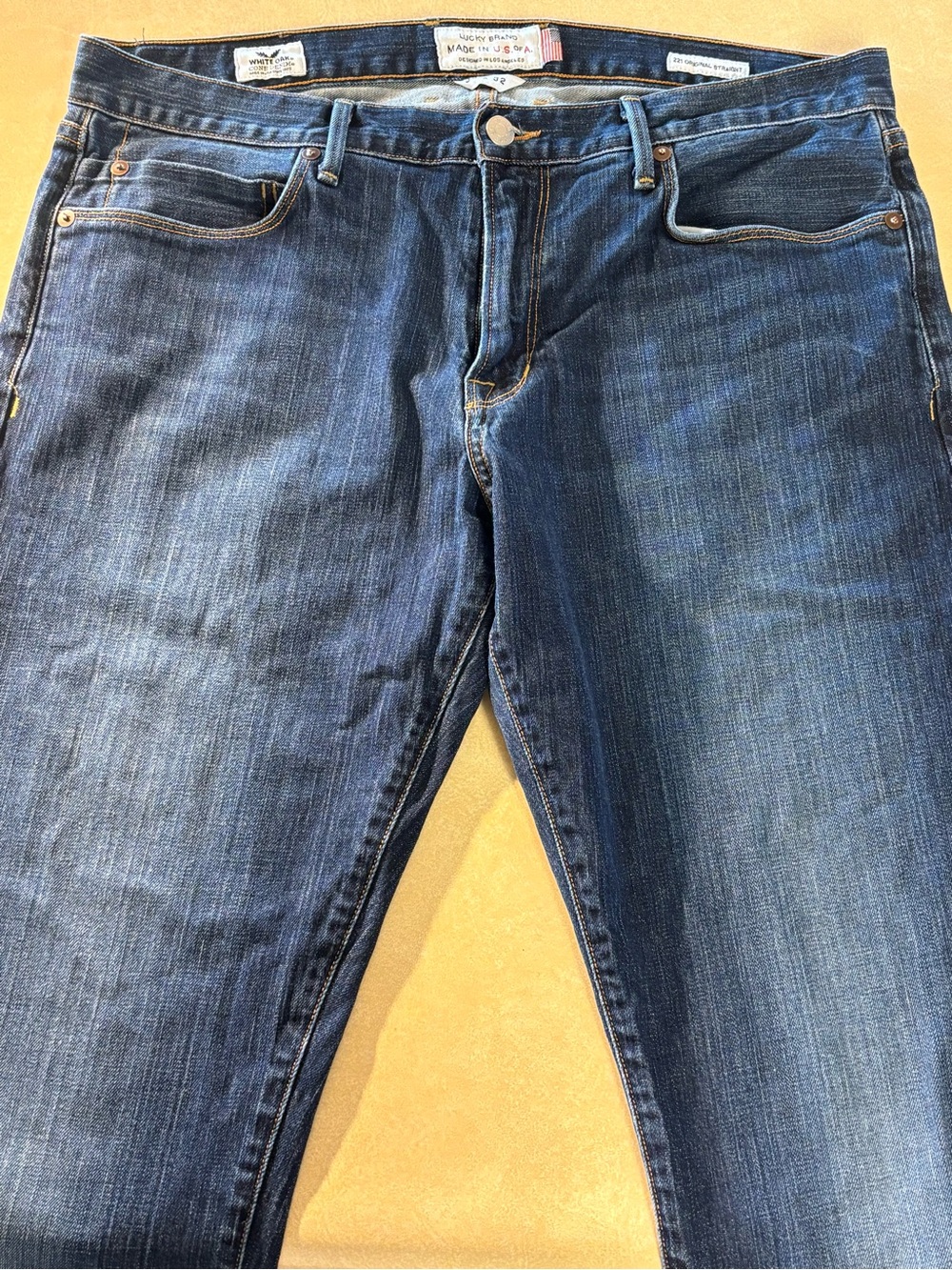 Lucky Brand Men's Straight Indigo Blue Jeans